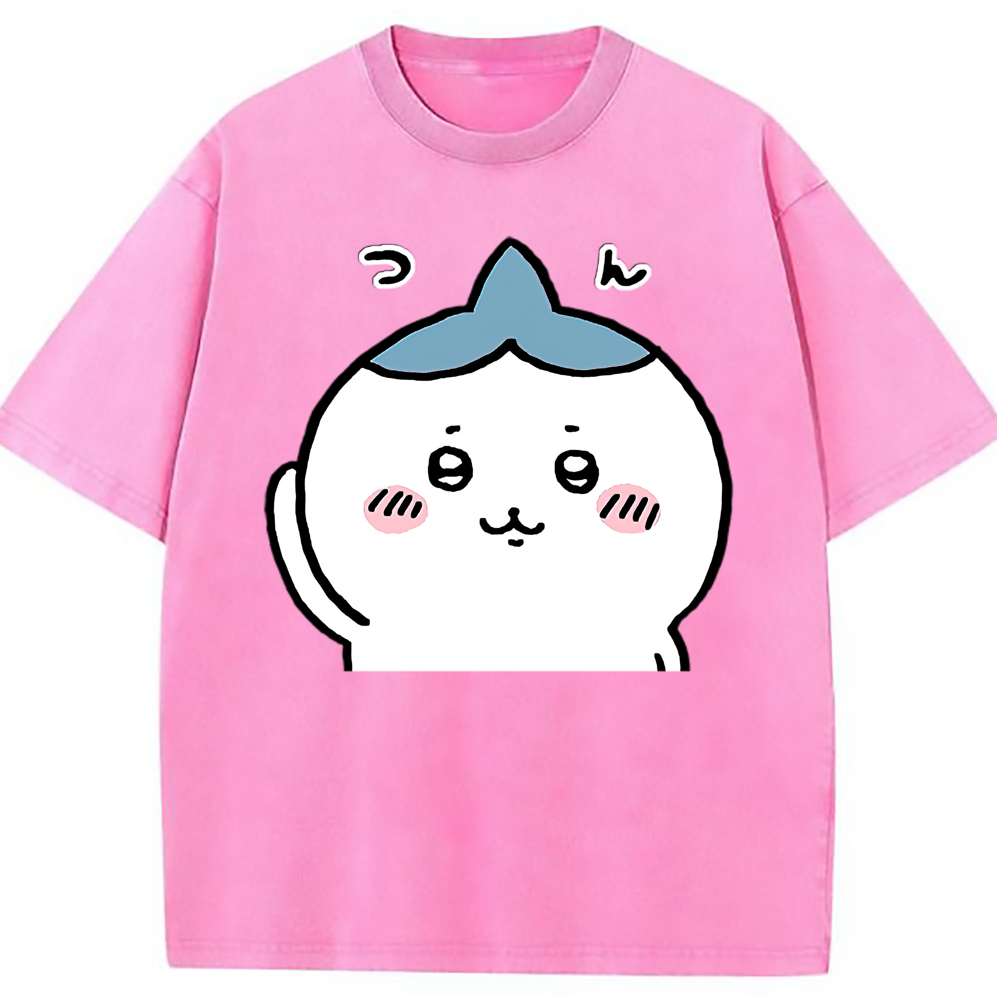 （画像用） ちいかわ ハチワレ Chii-kawa hachiware 綿100% ヴィンテージ風 半袖Tシャツ（フロントプリント）